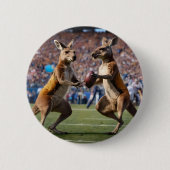 "In Aktion: Kangaroos spielt Aussie-Regeln Button (Vorderseite)