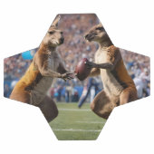 "In Aktion: Kangaroos spielt Aussie-Regeln Fußball (Flach)
