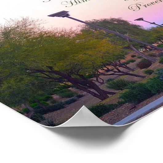 In all deinen Weisen anerkennen ihn! Poster (Ecke)