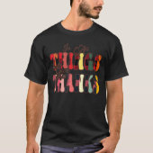 In All Things Give Thanks Groovy Leopard Thanksgiv T-Shirt (Vorderseite)