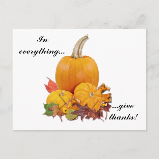 In allem danke! postkarte (Vorderseite)