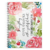 In allem danke | Schriftkunst Notizblock (Vorderseite)