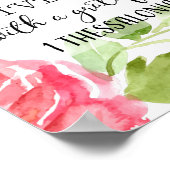 In allem danke | Schriftkunst Poster (Ecke)