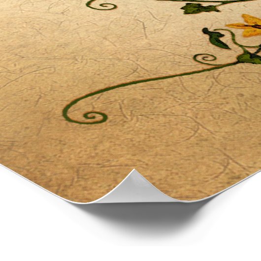 "In allem geben Dank", Erntedank Pumpkin Poster (Ecke)