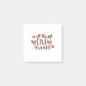 In allem gibt Dank Erntedank Pumpkin Post-it Klebezettel (Vorderseite)