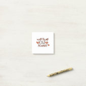 In allem gibt Dank Erntedank Pumpkin Post-it Klebezettel (Auf Schreibtisch)