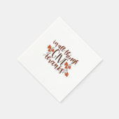 In allem gibt Dank Erntedank Pumpkin Serviette (Ecke)