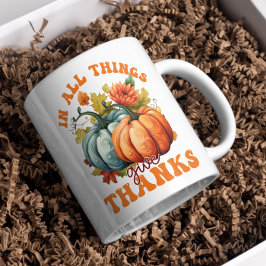 "In allem Givedank" Fall Erntedank Kaffeetasse