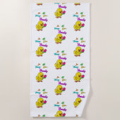 In allen Dingen Dank Chick Tulip Erntedank Strandtuch (Vorderseite)