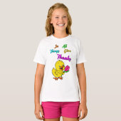 In allen Dingen Dank Chick Tulip Erntedank T-Shirt (Vorne ganz)