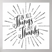 In allen Dingen danke | Erntedank Poster (Vorne)