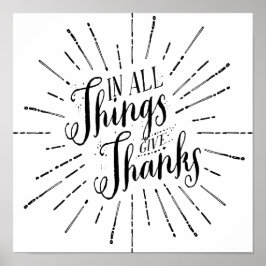 In allen Dingen danke | Erntedank Poster