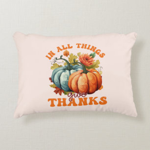 In allen Dingen danke - farbenfrohe Pumpkin Dekokissen