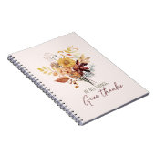 In allen Dingen danken Herbst Notizblock (Rechte Seite)