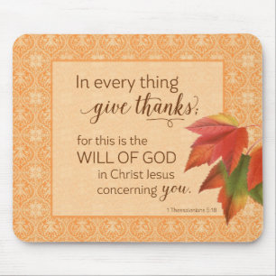 In allen Dingen dankt - 1 Thes. 5:18 Mousepad