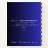 In allen Dingen geben Dank Spiral Notebook Notizblock (Rückseite)