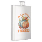 In allen Dingen gibt Dank Pumpkin Flachmann (Rechts)