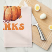 In allen Dingen gibt Dank Pumpkin Geschirrtuch (Viertel Falte)