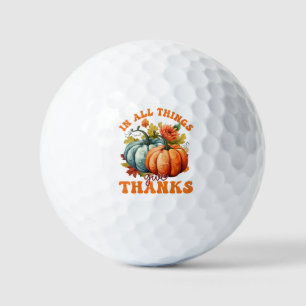 In allen Dingen gibt Dank Pumpkin Golfball
