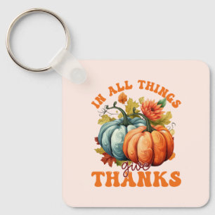 In allen Dingen gibt Dank Pumpkin Schlüsselanhänger