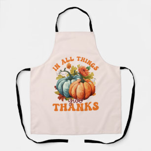 In allen Dingen gibt Dank Pumpkin Schürze