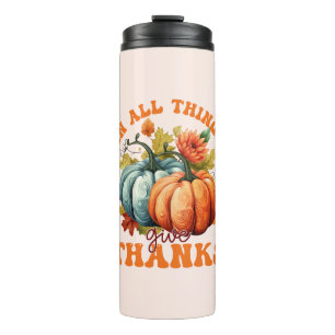 In allen Dingen gibt Dank Pumpkin Thermosbecher
