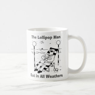 In allen Wettern. Lollipop Man Sonnenbaden Kaffeetasse