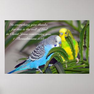 In alles geben Sie Dank Poster