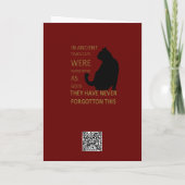 In alten Zeiten wurden Katzen als Götter v2 verehr Karte (Rückseite)