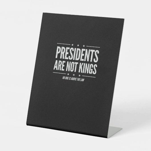 In America Presidents Are Not Kings Retro Classic Sockelschild (Vorderseite)
