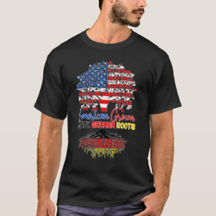 In Amerika Gewachsen Mit Deutschen Wurzeln USA & D T-Shirt