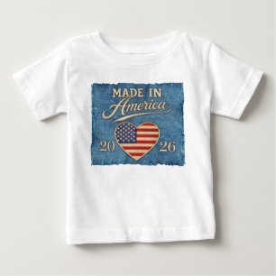 In Amerika hergestellter Baby-Body und T-Shirt