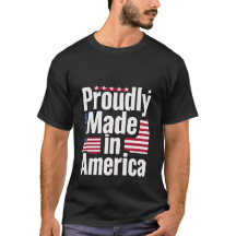 In Amerika hergestelltes T-Shirt mit amerikanische