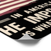 In Amerika ist das Unmögliche das, was wir am best Poster (Ecke)