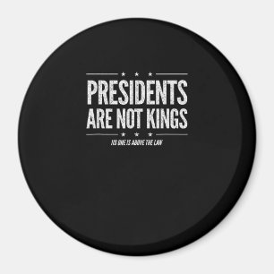 In Amerika sind Präsidenten keine Könige Retro Kla Magnet
