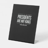 In Amerika Sind Präsidenten Keine Könige Retro Kla Sockelschild (Vorderseite)