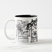 In angehobenen Betten, 'vom Laby des Gärtners Zweifarbige Tasse (Links)