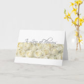 In anstelle von Blume - Beileid zur Wohltätigkeit Karte (Gelbe Blume)