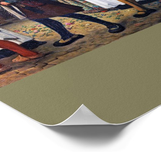 In Antwerpen (Belgien), Albrecht Durer Poster (Ecke)