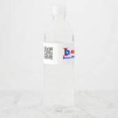 In Anzug bearbeiten Wasserflaschenetikett (Rückseite)