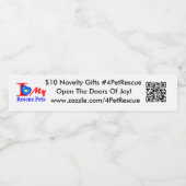 In Anzug bearbeiten Wasserflaschenetikett (Einzelnes Label)