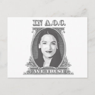 In AOC vertrauen wir Postkarte
