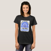 In April I Wear Blue For Child Abuse Awareness Blu T-Shirt (Vorne ganz)