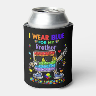 In April I Wear Blue For My Brother Autism Awarene Dosenkühler