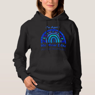 In April We Wear Blue Autism Awareness Month suita Hoodie