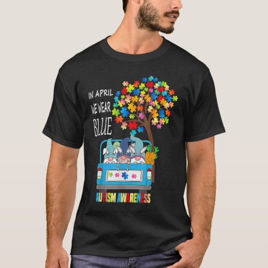In April we wear blue autism awareness month T-Shirt (Vorderseite)