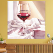 In Aqua Sanitas in Vino Vertigo Leinwanddruck (Insitu (Wohnzimmer))