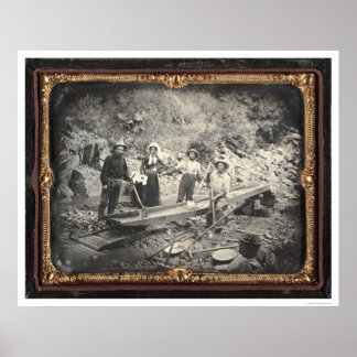 In Auburn Ravine, 1852 von Joseph Blaney Starkweat Poster