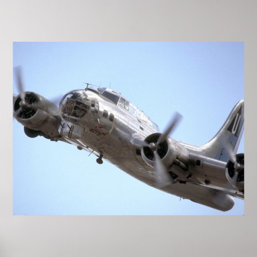 In auf einem Run -B17 Flying Fortress Poster (Vorne)