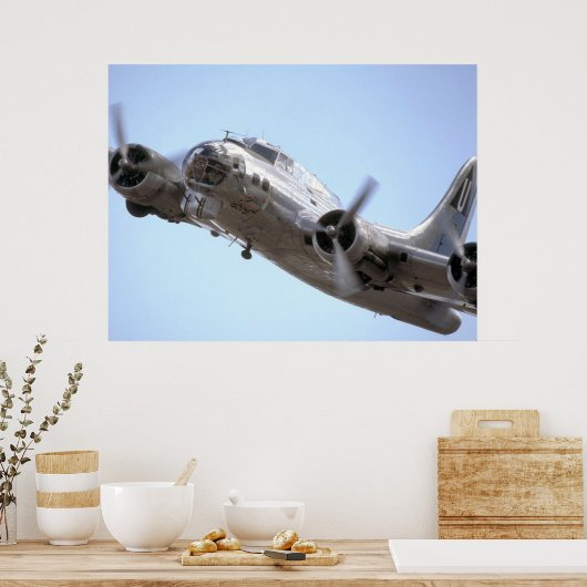 In auf einem Run -B17 Flying Fortress Poster (Küche)